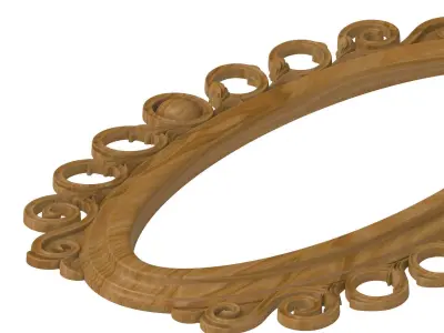 Carved picture frame STL 3D model 72