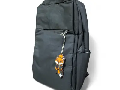 Hanging cute fox keychain 3D print model