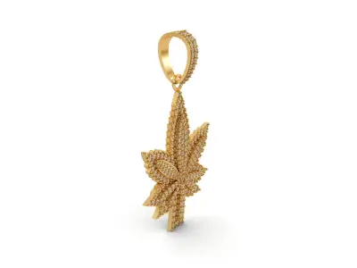 MARIJUANA PENDANT  3D print model