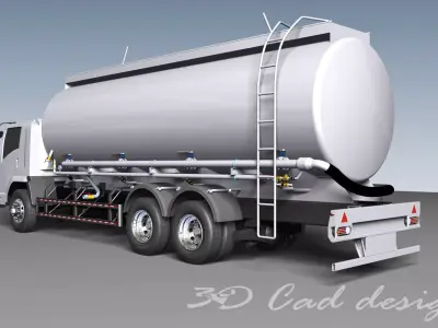 Truck Cement Powder 3D model