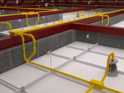 VBO PIPING PRO Collection ceiling and PVC EE 3D model