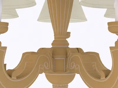 classical chandelier 2 3D model
