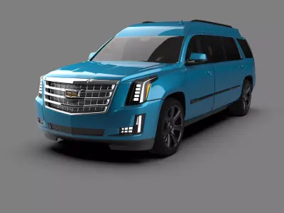 Cadillac Escalade Limousine Luxury Stretch SUV 3D model