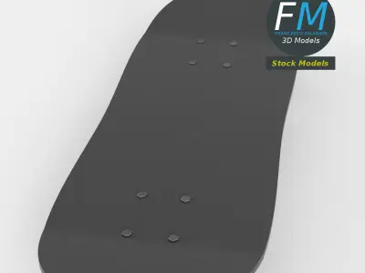 Skateboard 3D model 6