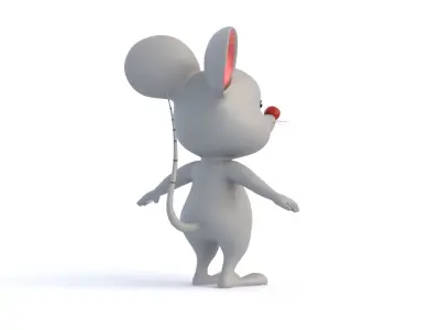 Cartoon Rat 3D model