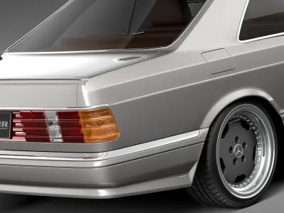 Mercedes-Benz W126 560 SEC AMG 1991 3D model