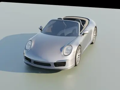 Car - Porche Cabrio 2015 3D model