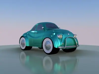 Cartoon Car 01 3D model