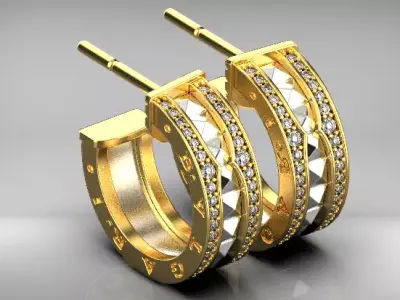 bvlgari earrings  3D print model