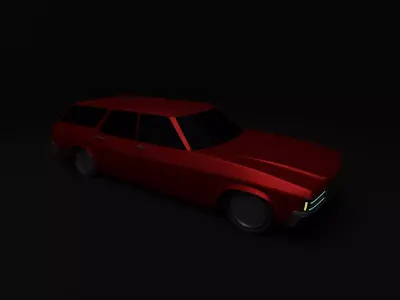 Highpoly Holdens minimalist restmod 3D model