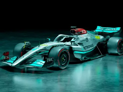 f1 2022 Mercedes-AMG W13 Low-poly 3D model