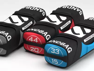 Gym Equipment Sandbag 3D model