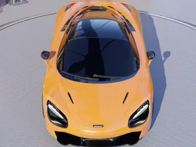 McLaren 720s 3d model Low-poly 3D model