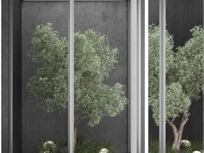 INDOOR PLANT SET 0- tree and bush 3D model