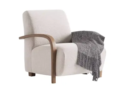 BOLERO UPHOLSTERED CHAIR 3D model