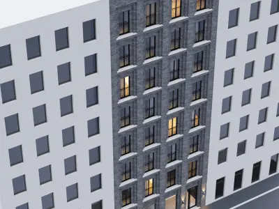  Building set 5 3D Model Collection