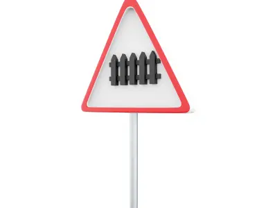  3d icon No Entry for Vehicular Traffic 3D model