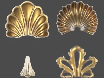 Shell 01 Low-poly 3D model