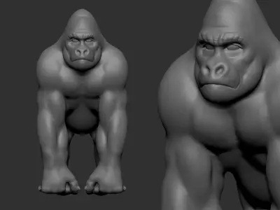 gorilla 3D model order