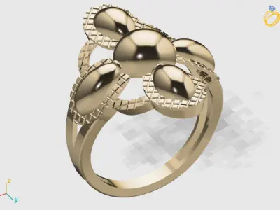 Women Plain Ring STL Models Womens Ring 3dmodels 3D print model 3D print model 49