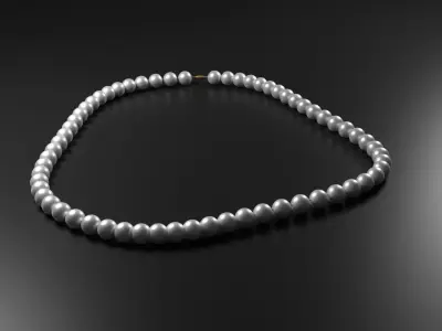 Pearl Necklace 3D model