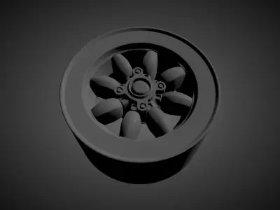 ROSE PETAL scalable and printable rims 3D print model