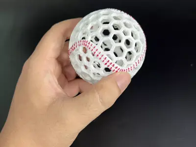 AIRLESS BASE BALL - STL - 3MF MULTICOLOR 3D print model