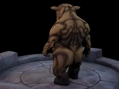 Rhino Stormer Low-poly 3D model