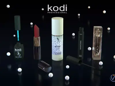 KODI PROFESSIONAL MAKEUP COSMETICS 3D Model Collection