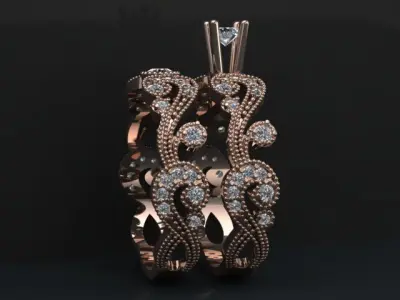 women ring 03 No 3D print model