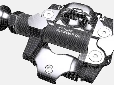 Shimano XTR PD-M9000 pedals 3D model