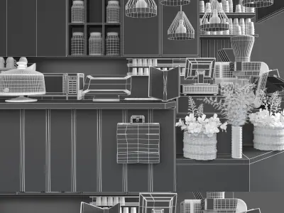 Coffee Kiosk 4 3D model