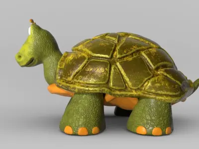 Tortuga - Turtle Low-poly 3D model