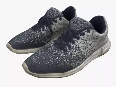 Shabby sneakers photogrammetry 3D model