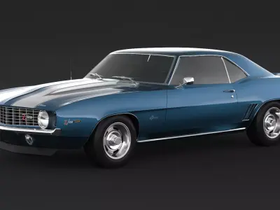 1969 Chevrolet Camaro z28 RS 3D model