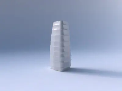 Vase triangle with small horizontal sections 3D print model