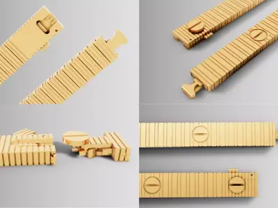 Love Style Bracelet  Luxury Jewelry 3D Model STL 3D print model