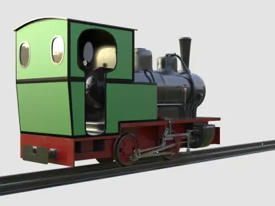 Steam locomotive 3D model by e1413