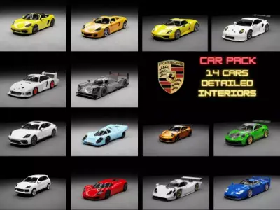 Porsche 14 CarPack - High Details