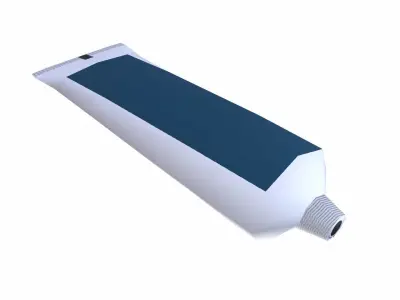 Grease Tube Low-poly 3D model