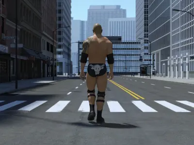 DROX-002 Walking Animation 3D model