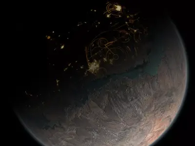 Desert Planet 08 Free 3D model