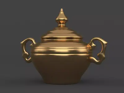 Golden Vase Free 3D model purchase
