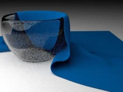 Vase with Cloth  Low-poly 3D model