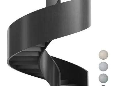 Spiral staircase 17 3D model
