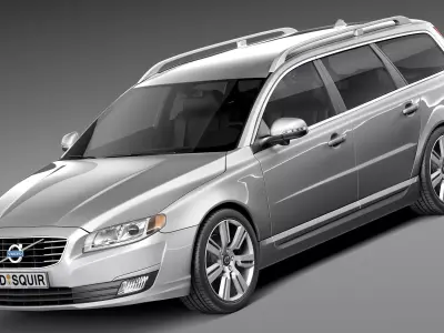 Volvo V70 2014 3D model