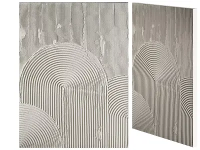 Relief panel 3D model