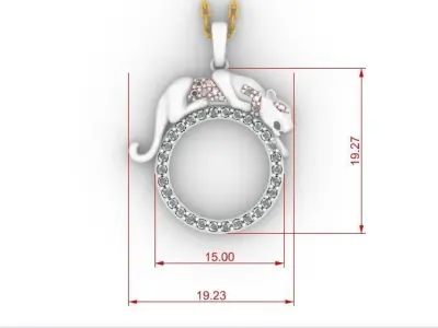 PANTHER PENDANT 3D print model