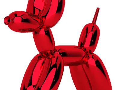 balloon dog 3D model buy