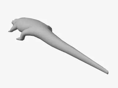 Low Poly Crocodile alligator Low-poly 3D model